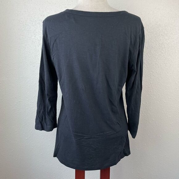 NWT PBX Black Long Sleeve T-Shirt Size M - Picture 4 of 7